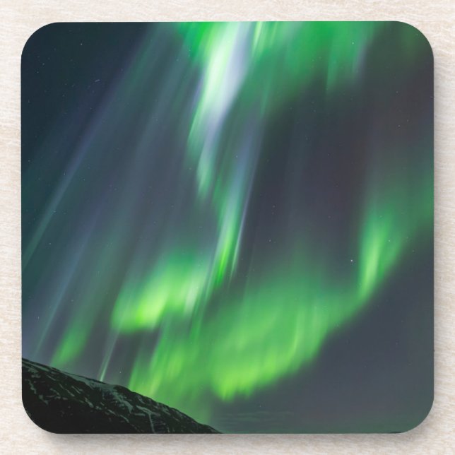 Northern Lights Glowing | North Iceland Coaster (Front)