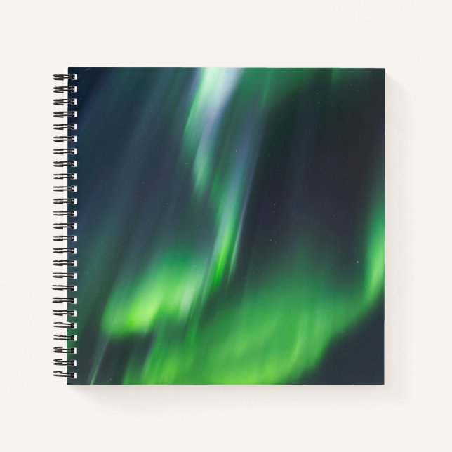 Northern Lights Glowing | North Iceland Notebook (Front)