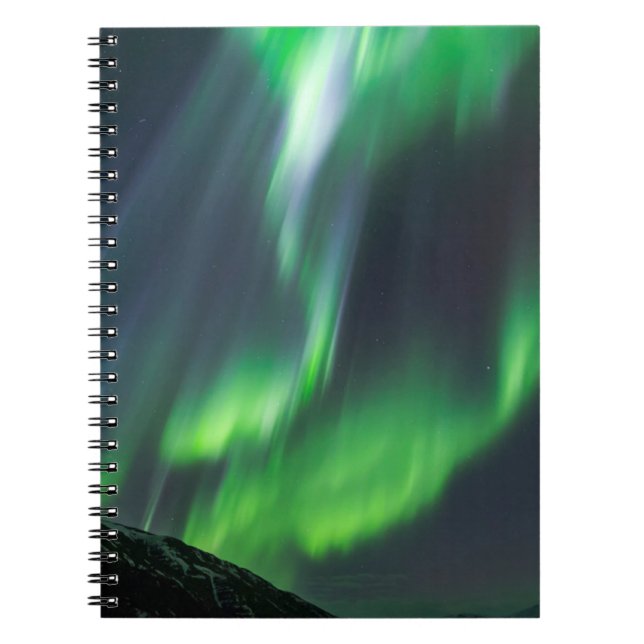 Northern Lights Glowing | North Iceland Notebook (Front)