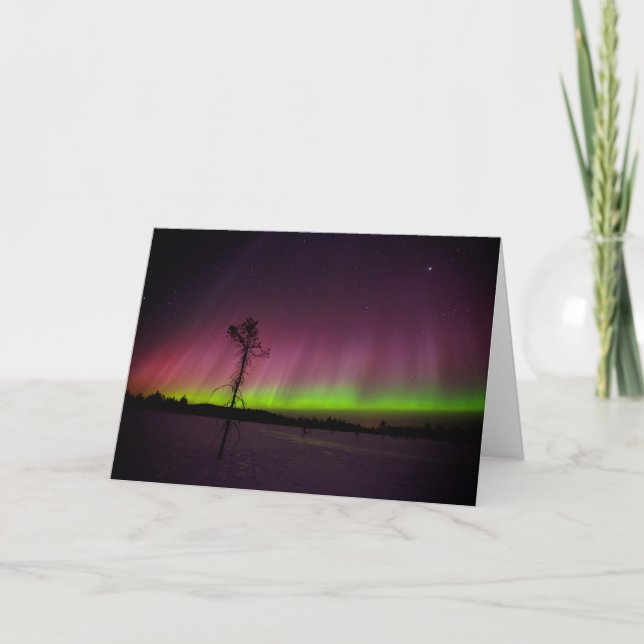 Northern lights greeting card (Front)