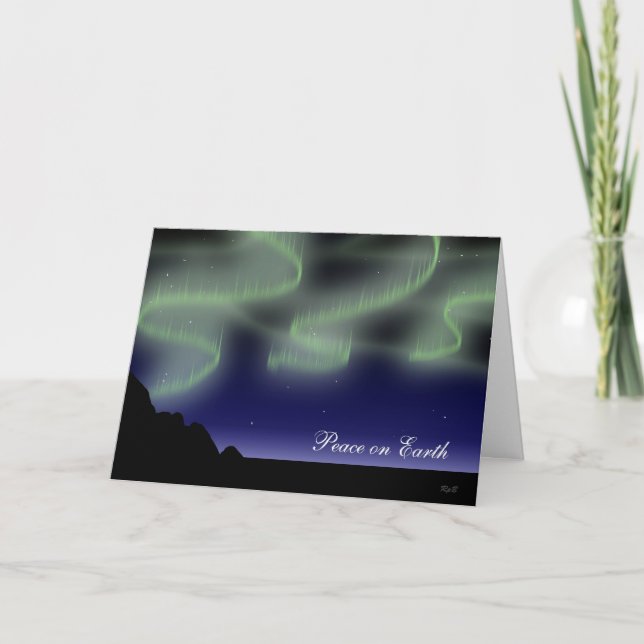 Northern Lights Greeting Card (Front)