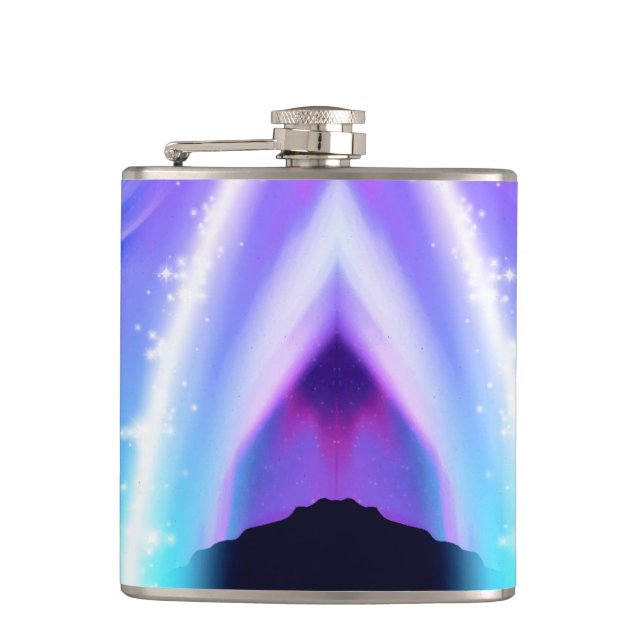 Northern Lights Hip Flask (Front)