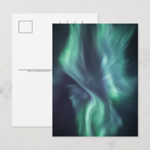 Northern Lights Holiday Postcard