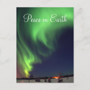 Northern Lights Holiday Postcard