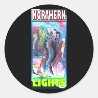 NORTHERN LIGHTS HYBRID CLASSIC ROUND STICKER