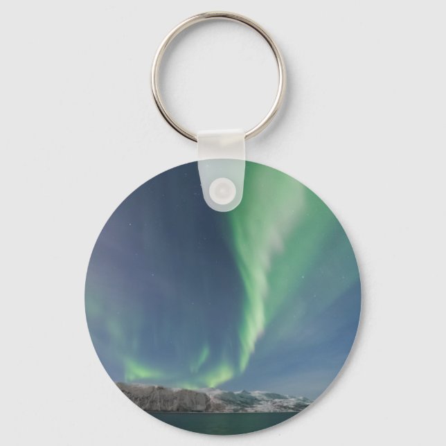 Northern Lights in Norway Key Ring (Front)