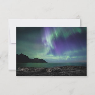 Northern Lights in Senja, North Norway Card
