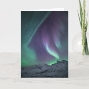 Northern Lights Landscape Photo Card
