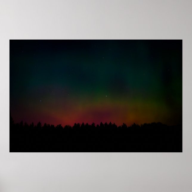 Northern Lights landscape Poster (Front)