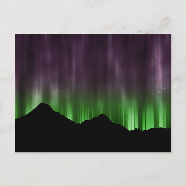 Northern Lights lines postcard (Front)