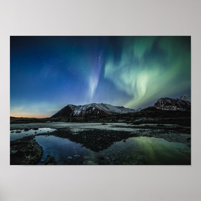 Northern Lights Lofoten Poster (Front)