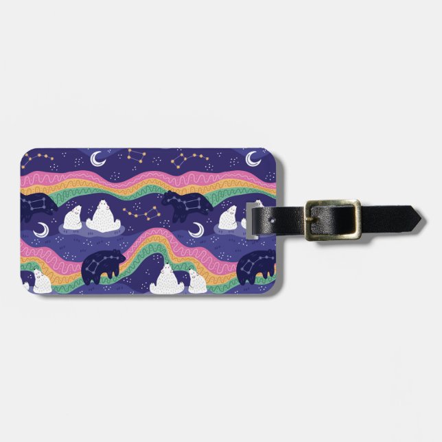 Northern Lights Luggage Tag (Front Horizontal)