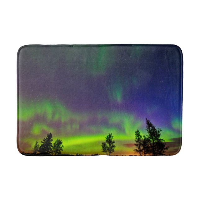 Northern Lights | Manitoba Canada Bath Mat (Front)