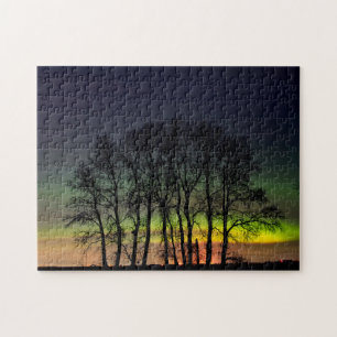 Northern Lights   Manitoba Canada Grande Pointe Jigsaw Puzzle