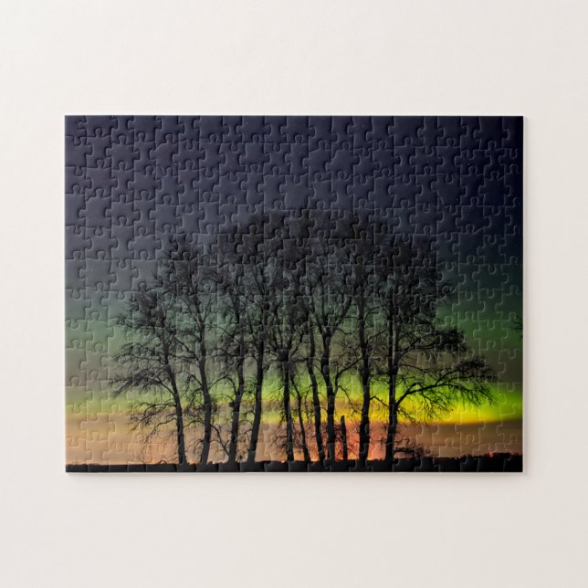 Northern Lights | Manitoba Canada Grande Pointe Jigsaw Puzzle (Horizontal)