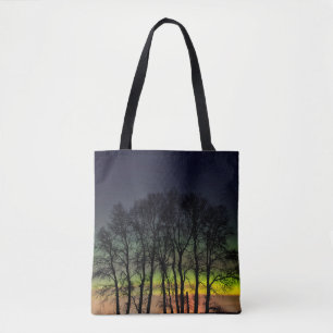 Northern Lights Manitoba Canada Grande Pointe Tote Bag