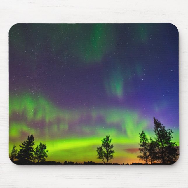 Northern Lights | Manitoba Canada Mouse Mat (Front)