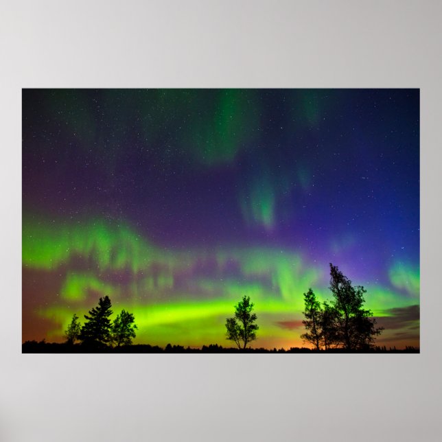 Northern Lights | Manitoba Canada Poster (Front)
