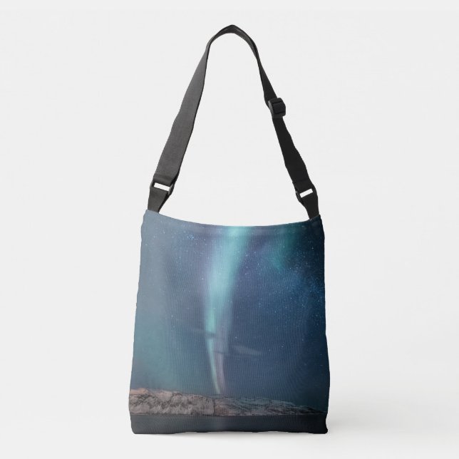 Northern Lights Milky Way Crossbody Bag (Front)