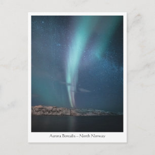 Northern Lights Milky Way Postcard