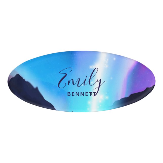 Northern Lights Name Tag (Front)