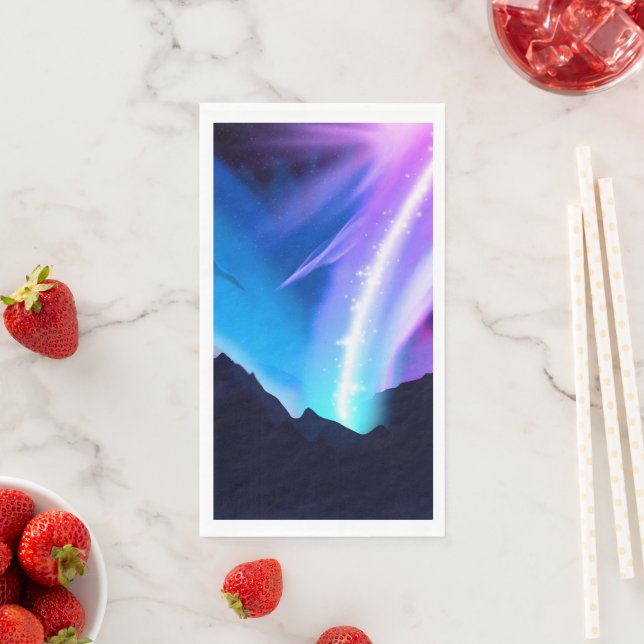 Northern Lights Napkin (Insitu)