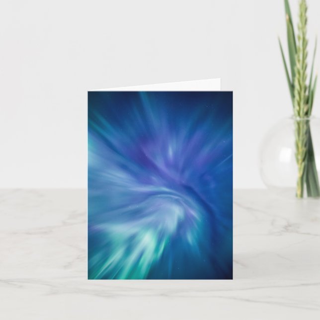 Northern Lights Nature Photo Card (Front)