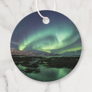 Northern Lights Nature Photo Favour Tags