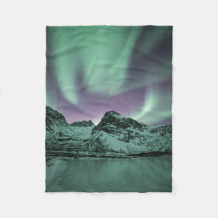 Northern Lights Nature Photo Fleece Blanket