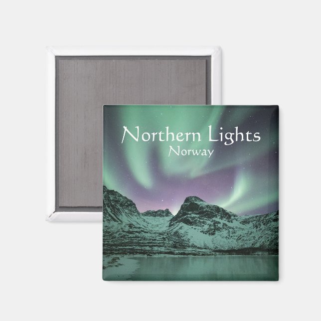 Northern Lights Nature Photo Magnet (Front/Back)