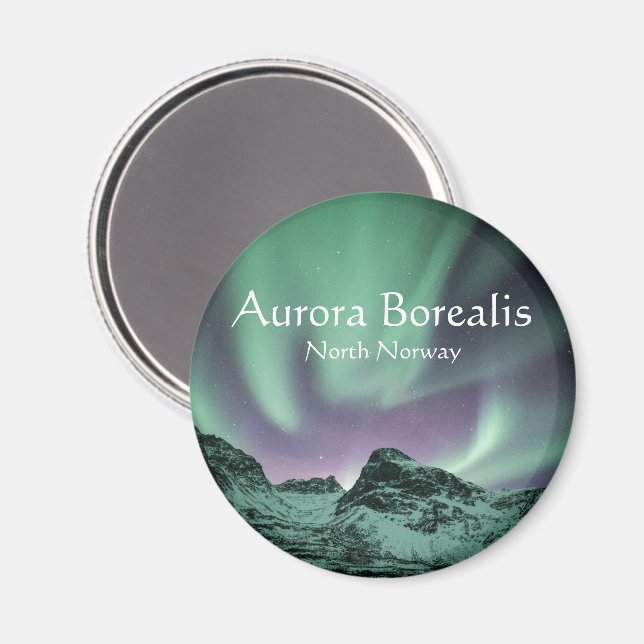 Northern Lights Nature Photo Magnet (Front/Back)