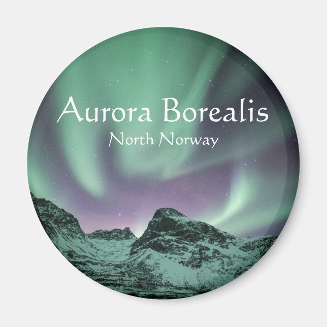 Northern Lights Nature Photo Magnet (Front)