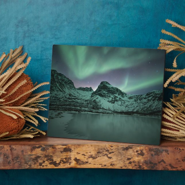 Northern Lights Nature Photo Plaque (Side)