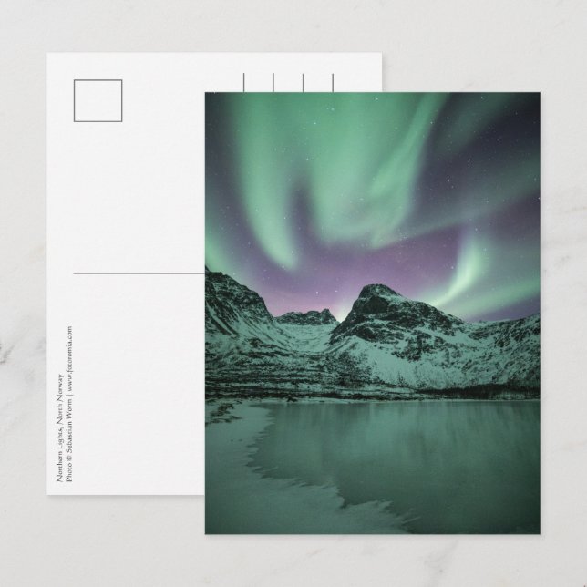 Northern Lights Nature Photo Postcard (Front/Back)