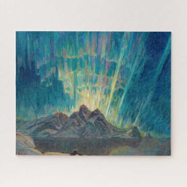 Northern Lights, North Norway by Anna Boberg Jigsaw Puzzle (Horizontal)