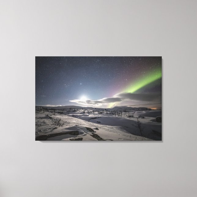 Northern Lights North Norway Canvas Print (Front)