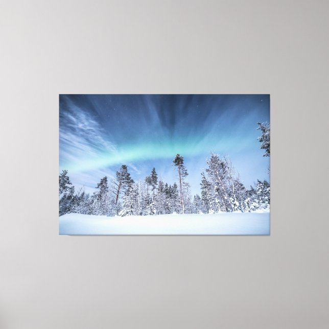 Northern Lights North Norway Canvas Print (Front)