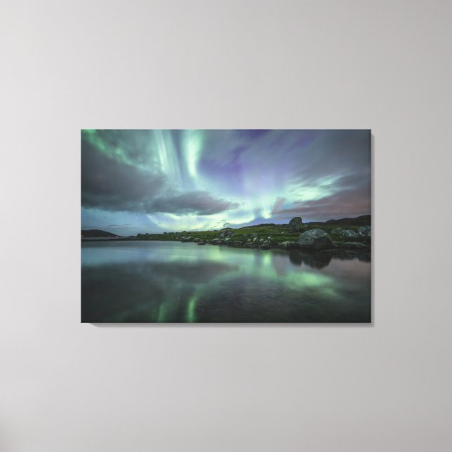 Northern Lights North Norway Canvas Print (Front)