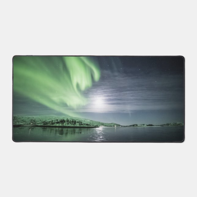 Northern Lights North Norway Desk Mat (Front)
