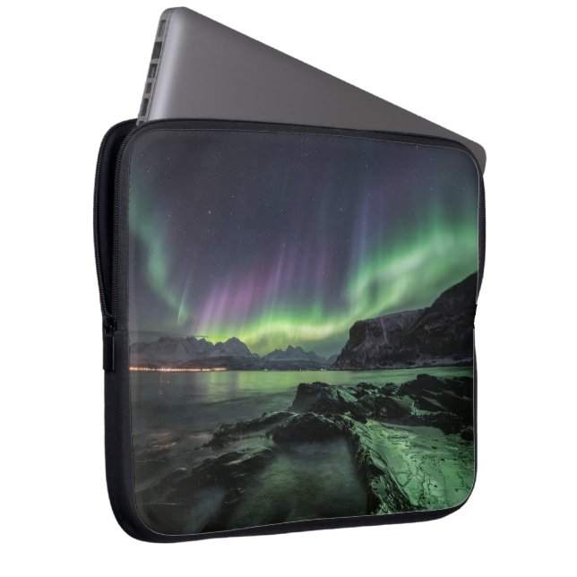 Northern Lights North Norway Laptop Sleeve (Front Right)