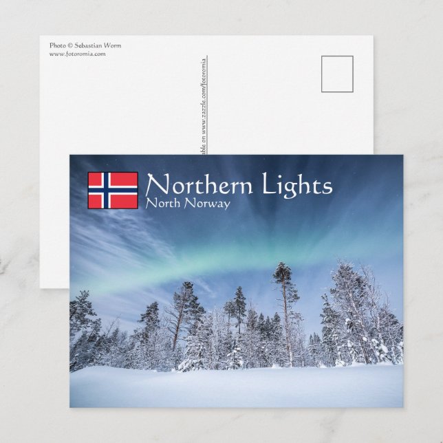 Northern Lights North Norway Postcard (Front/Back)