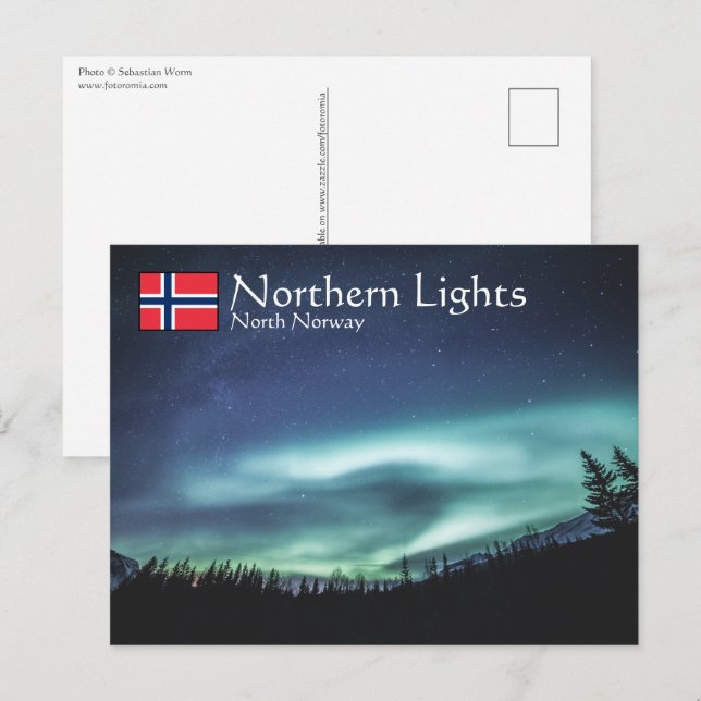Northern Lights North Norway Postcard (Front/Back)