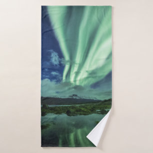 Northern Lights Norway Bath Towel