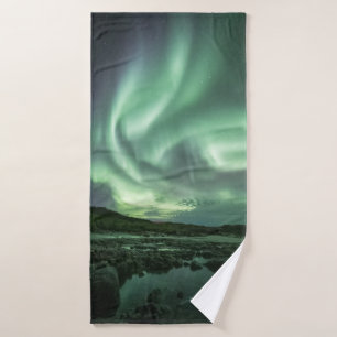 Northern Lights Norway Bath Towel