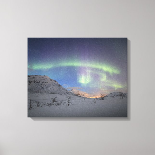 Northern Lights Norway Canvas Print (Front)