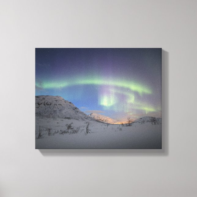 Northern Lights Norway Canvas Print (Front)