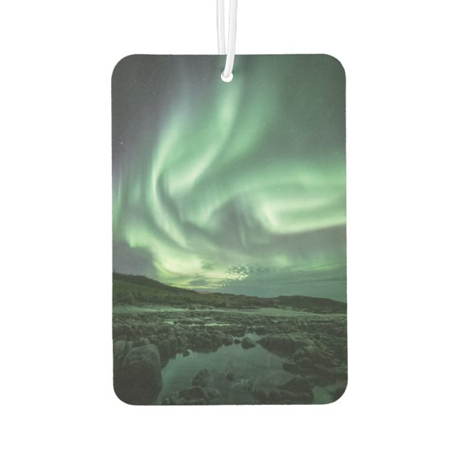 Northern Lights Norway Car Air Freshener (Back)