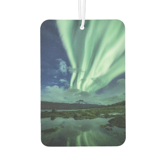 Northern Lights Norway Car Air Freshener (Back)