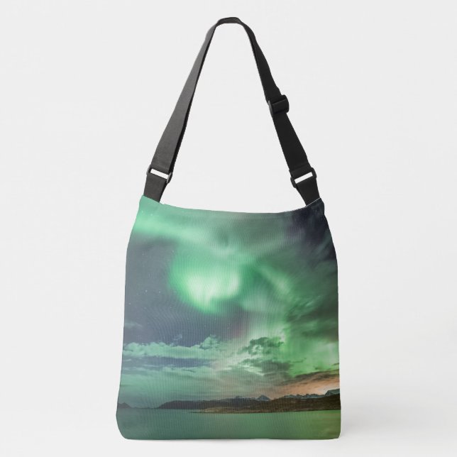 Northern Lights Norway Crossbody Bag (Front)