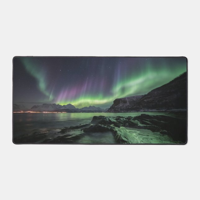 Northern Lights Norway Desk Mat (Front)